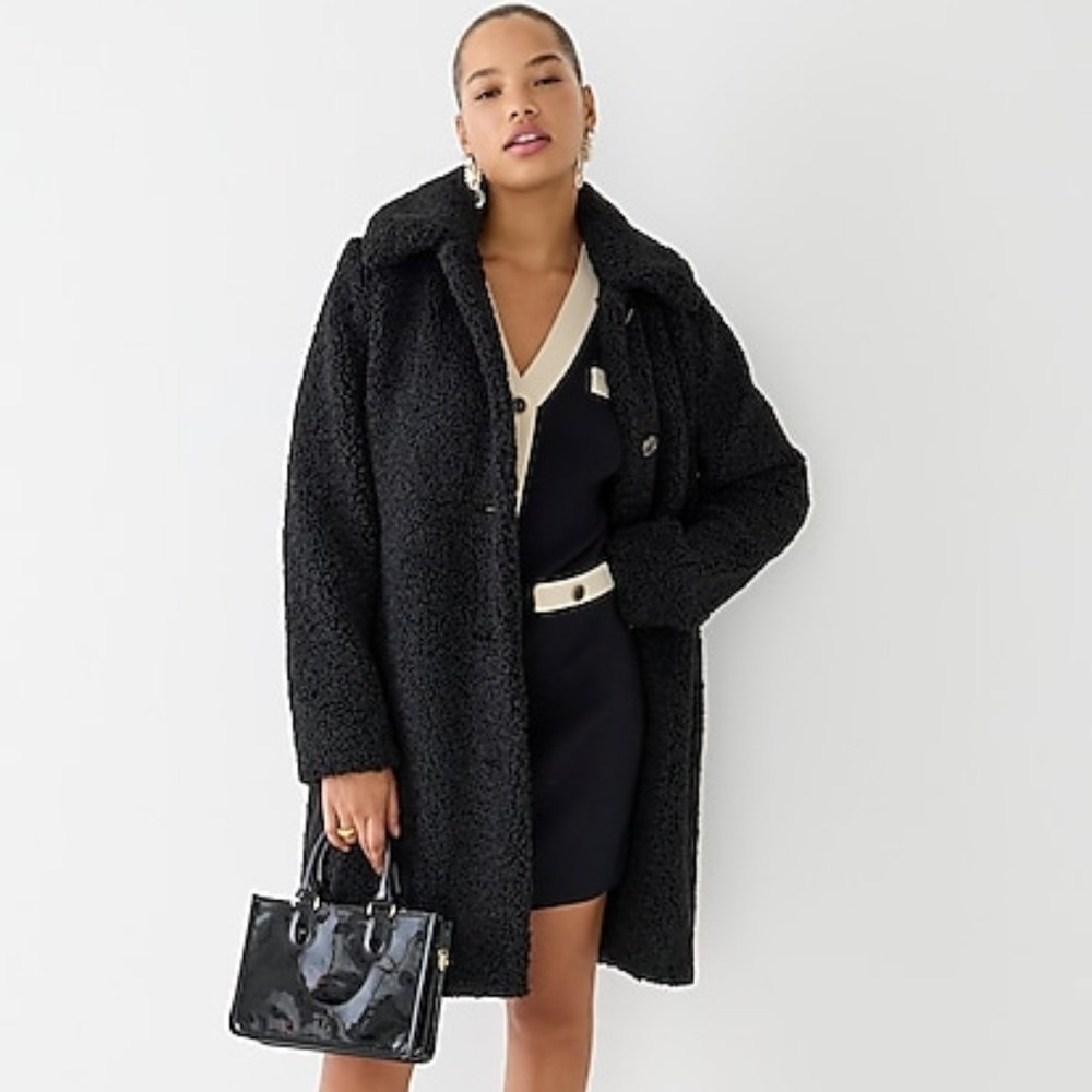J. Crew Teddy Sherpa Lady Coat